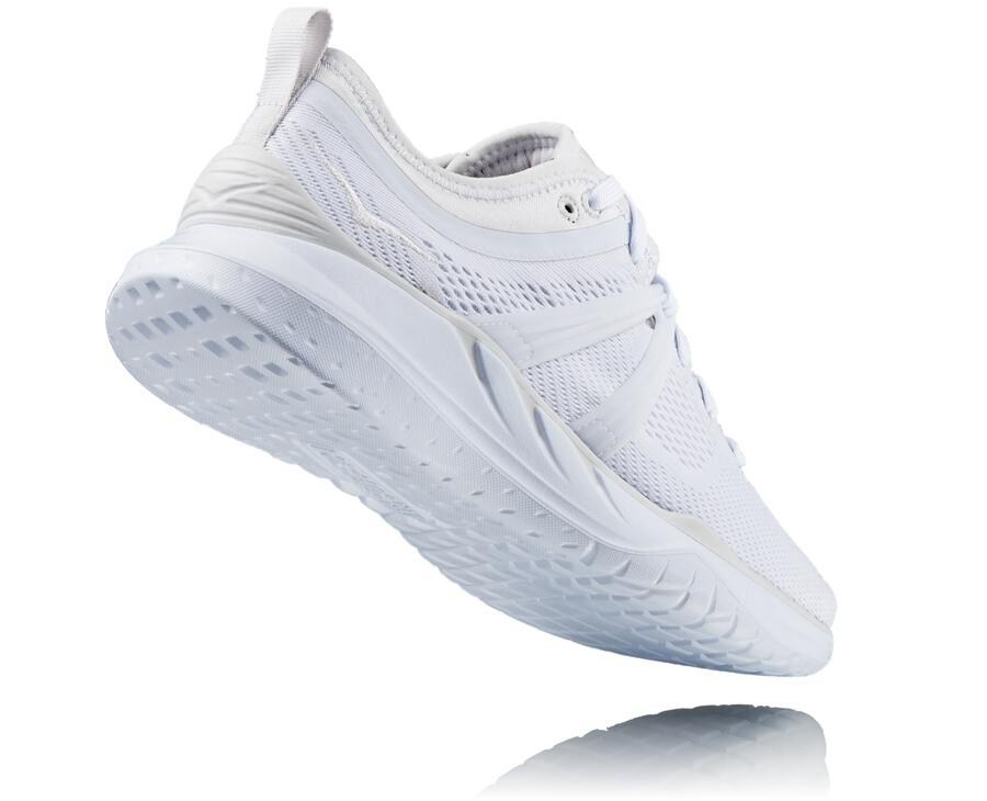 Running Shoes Womens - Hoka One One Tivra - White - MSKBNAY-35